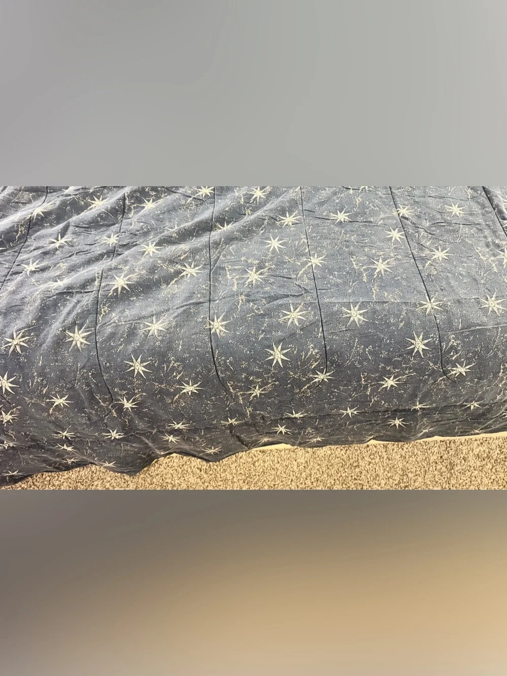 Y2K Vintage 90s Celestial Sun & Moon Navy Comforter Set